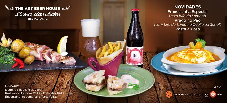 Interior e pratos do Casa das Artes | The Art Beer House em Braga, Braga (3)